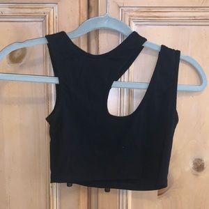 LF Black Cutout Tank Top